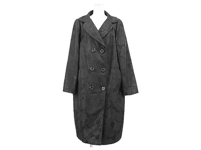 Jacquard Blumenmantel von Dolce & Gabbana Schwarz