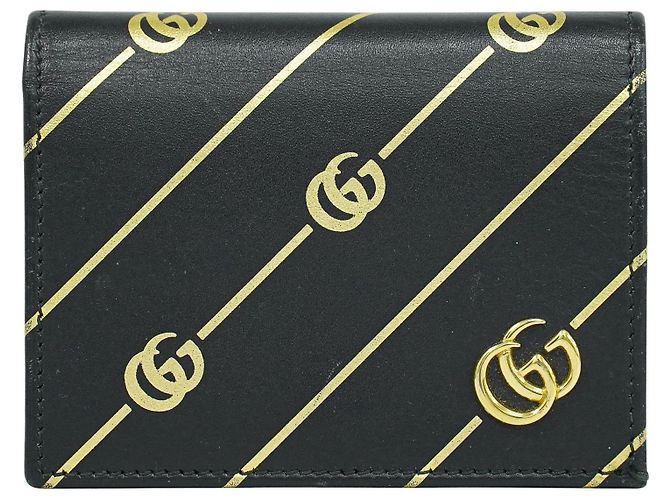 Gucci GG Marmont Wallet Leather Compact Black
