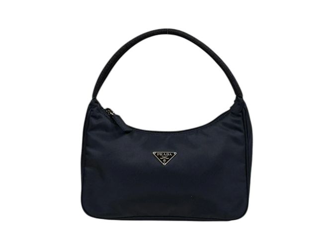 Schwarze Nylon-Handtasche Prada MV515
