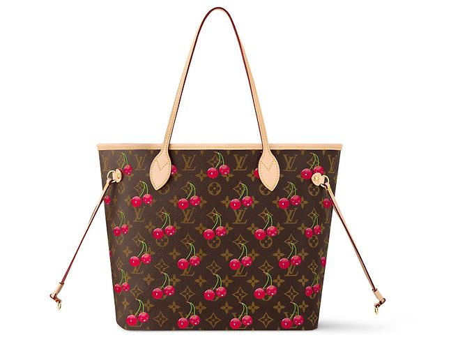 Louis Vuitton LV Ciliegia x Murakami Neverfull Marrone