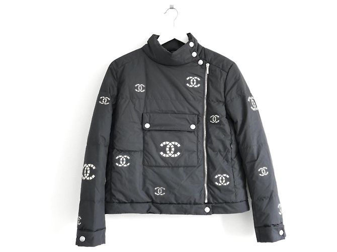 Chanel CC Pufferjacke Coco Neige 2021 Anthrazitgrau