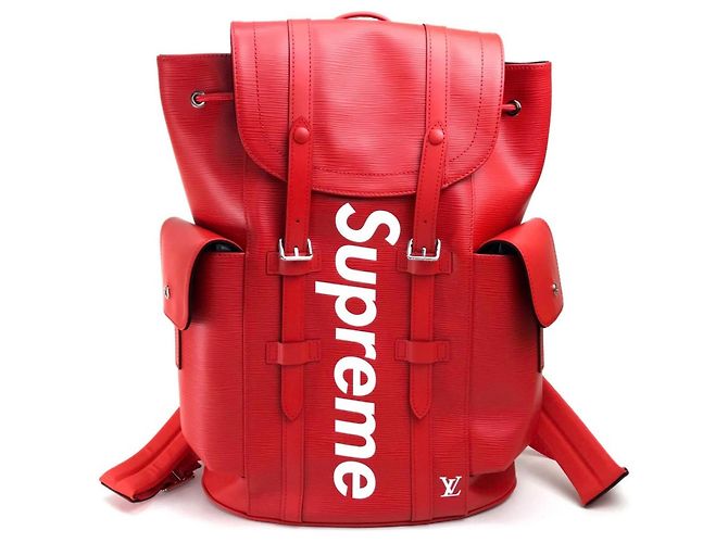 Louis Vuitton x Supreme Epi Christopher PM Backpack Red