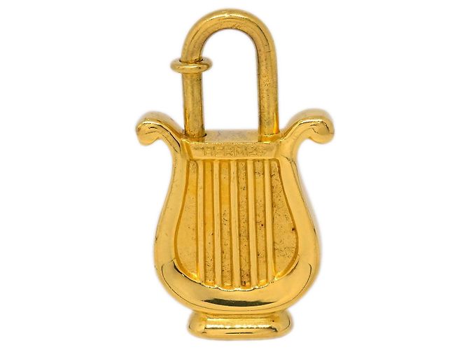 Lucchetto Harp Hermès 1996 Design Metallico Limitato D'oro