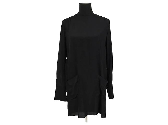 Miu Miu Schwarzes Seidenkleid