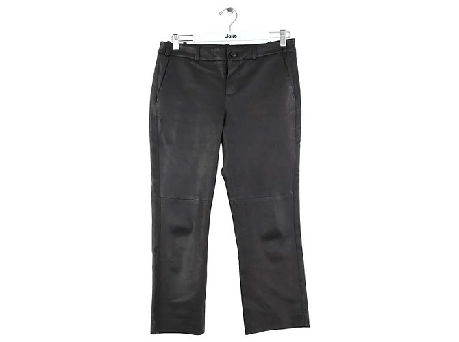 Zadig & Voltaire Schwarze Leder gerade Hosen