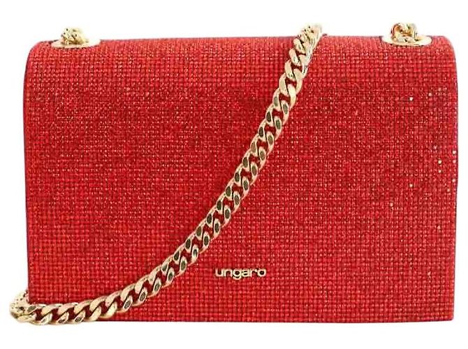 Autre Marque Borsa a tracolla in pelle rossa Rosso