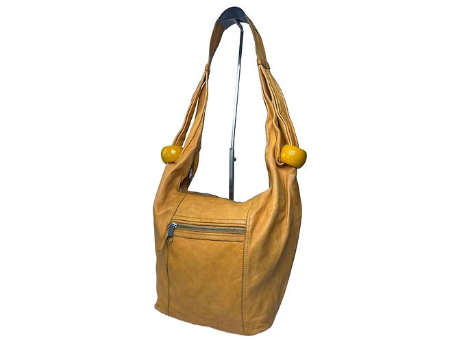 Chloé Vintage Chloe Lederhandtasche Gelb