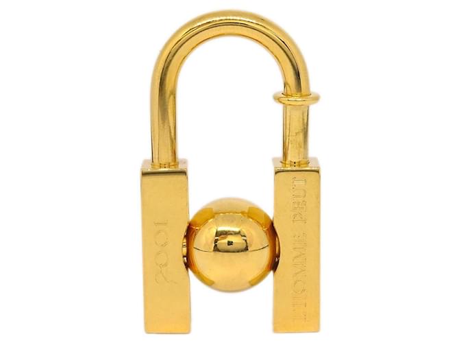 Hermès Hermes LHomme Peut Embellir La Terre Cadena Lock Charm Metal Golden 