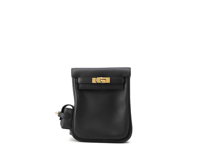 Hermès Kelly Jump Black Swift Leather Backpack