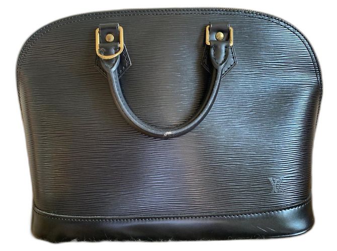Alma Sac à main Louis Vuitton en cuir noir