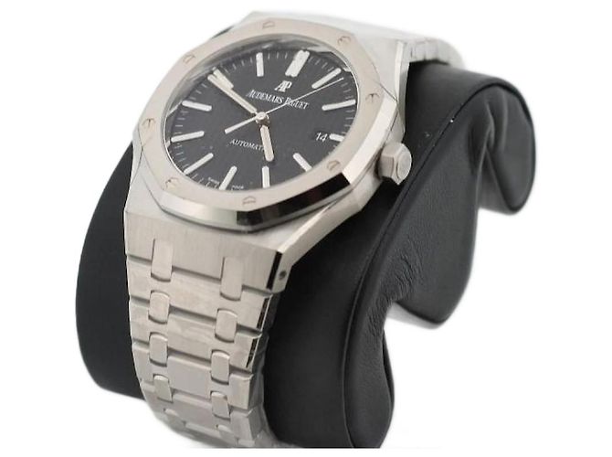 Autre Marque Audemars Piguet AP 15400 Relógio Automático Aço Preto