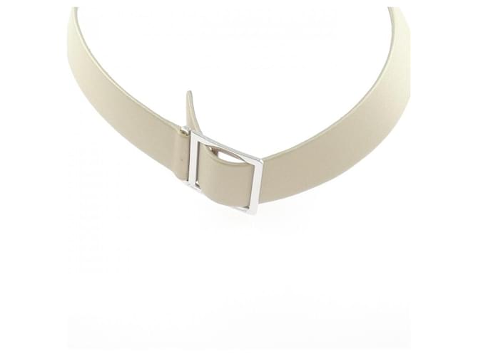 Van Cleef & Arpels 750 White Gold Necklace Silvery 