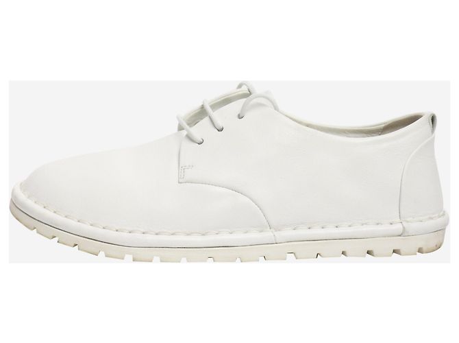 Marsèll Chaussures en cuir blanches à lacets - taille EU 38,5