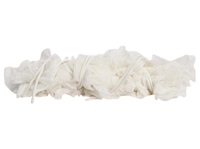 Weißer Rüschenausschnitt Dries Van Noten