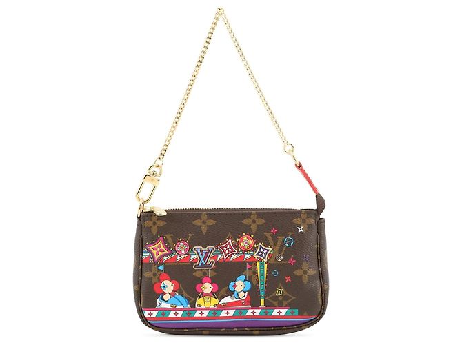 Mini Pochette Accessoires Vivienne Natale Monogramma Marrone Louis Vuitton