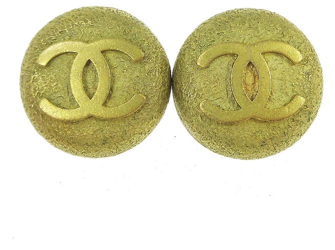 Chanel CC Round Metal D'oro