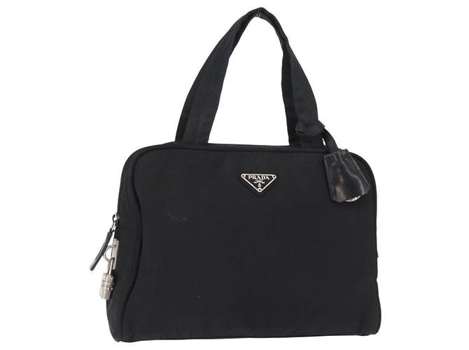 Prada Bowling Shoulder Bag Tessuto Medium Black