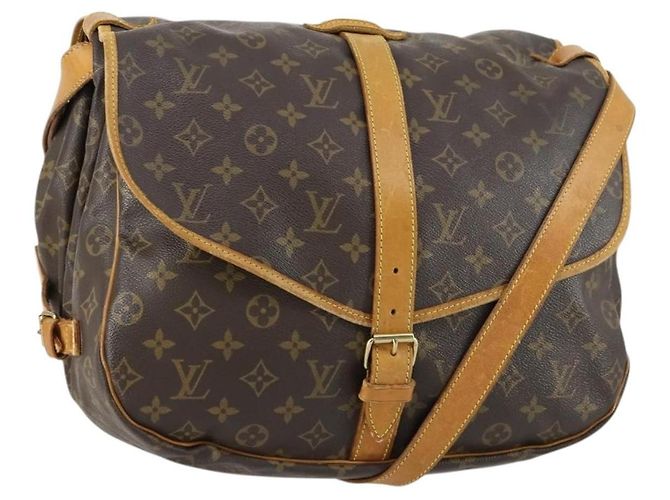 Louis Vuitton Saumur Monogram Canvas 35 Marrom