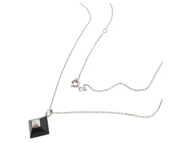 Colar com pingente Medor Hermès Prata 