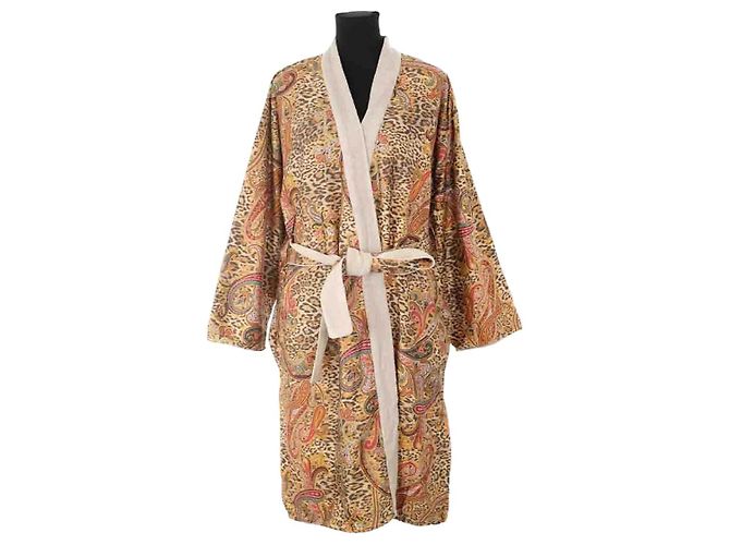 Etro Bata de baño de algodón marrón Castaño 