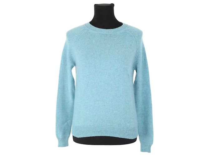Alexandra Golovanoff Blauer Kaschmirpullover 