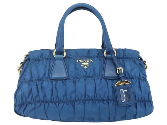 Prada Gaufre Convertible Satchel Tessuto Medium