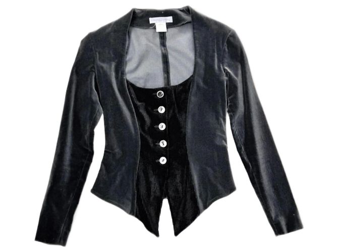 Blazer Chantal Thomass de algodón negro