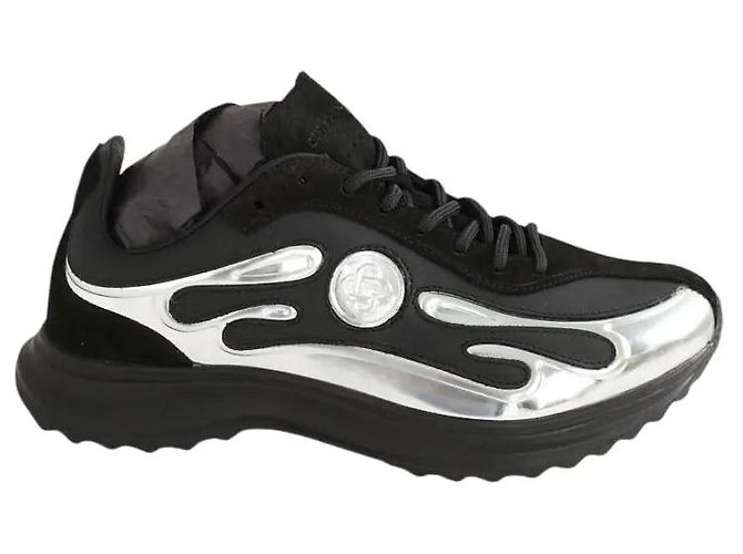 Casablanca Schwarze Leder-Sneaker