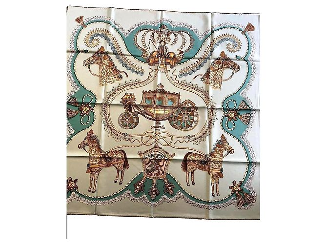 Pañuelo de seda Hermès Paperoles 90x90cm Multicolor