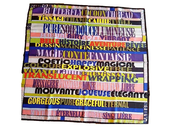 Pañuelo de seda Hermès 90x90 cm Multicolor