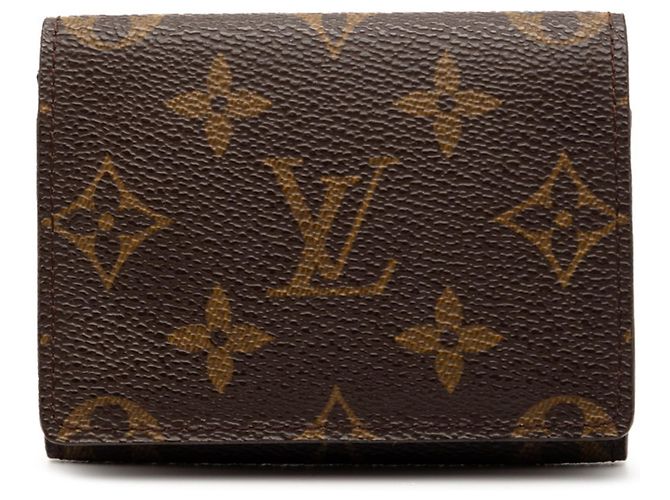 Monogramm Umschlag Kartenetui Louis Vuitton Braun