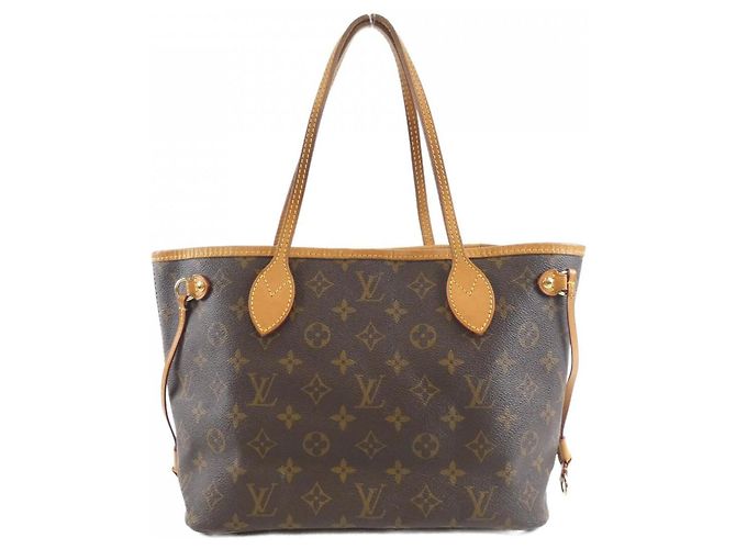 Louis Vuitton Monogram Neverfull PM Handbag Brown