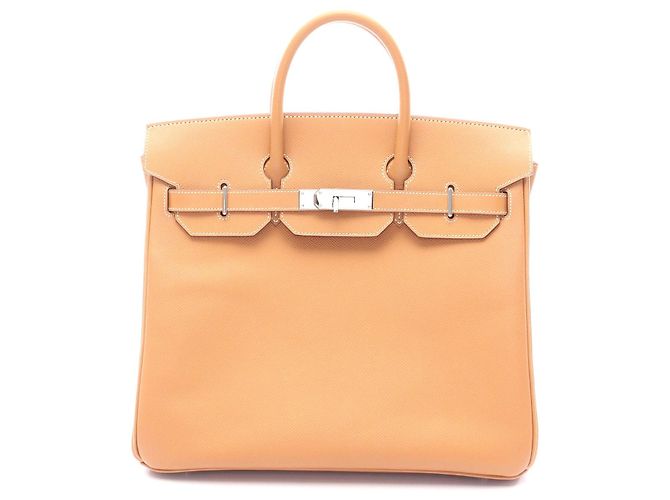 Bolsa Hermès Haut à Courroies 32 Marrom