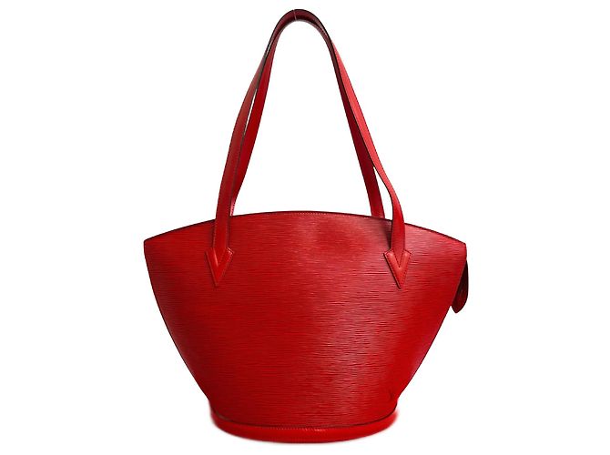 Borsa tote Saint Jacques in pelle Epi Louis Vuitton Rosso