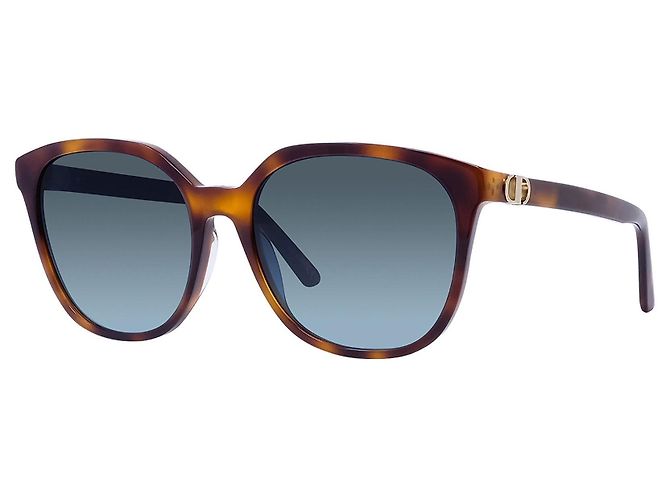 dior 30 montaigne 26B1 si havana rectangular sunglasses Marron