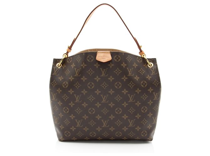 Bolsa hobo Graceful PM em canvas Monogram Louis Vuitton Marrom