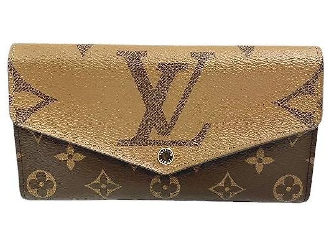 Louis Vuitton Portefeuille Sarah Monogram Long Wallet Brown