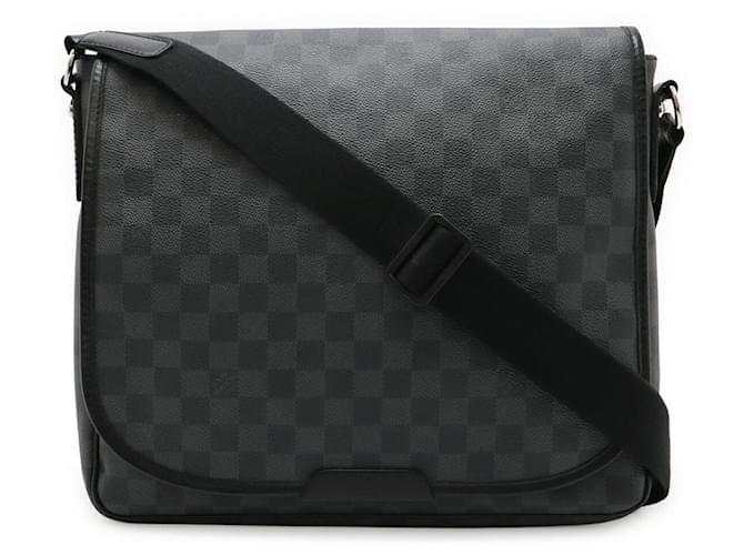 Louis Vuitton Daniel MM Damier Graphite Shoulder Bag Black Cloth  ref.2664708