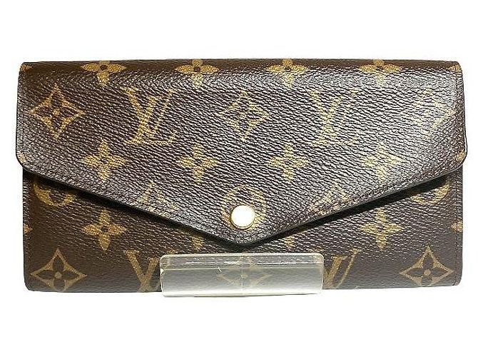 Louis Vuitton Portefeuille Sarah Monogram Long Wallet Brown