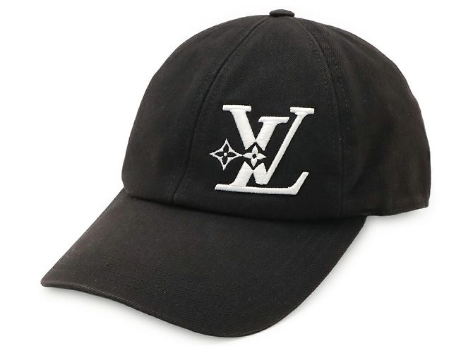 Gorra de béisbol de algodón LV Smash de Louis Vuitton Negro