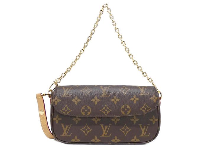 Borsa a tracolla Louis Vuitton Ivy Monogram Wallet on Chain Marrone