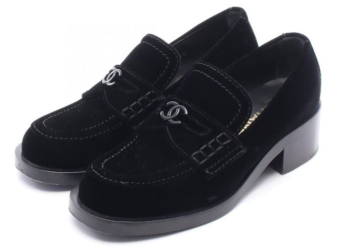 Timeless Chanel Stoffslipper Schwarz