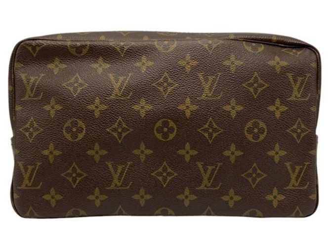 Bolso Clutch Marrón Louis Vuitton Castaño