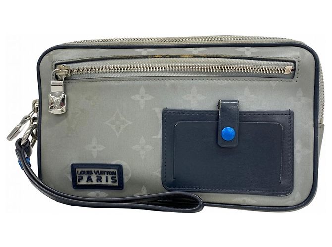 Borsa Clutch Alpha Satellite Monogram Louis Vuitton Marrone