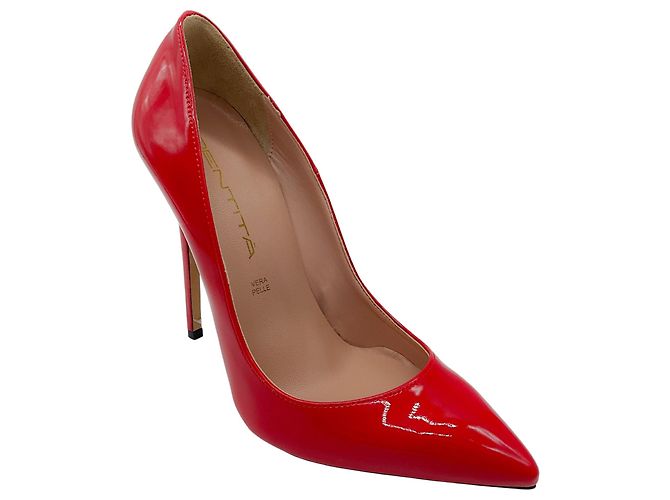 Autre Marque Rote Lackleder-Pumps Identita