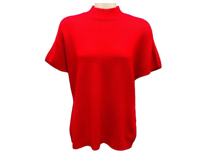 Pullover Poppy con collo alto di Lela Rose Rosso