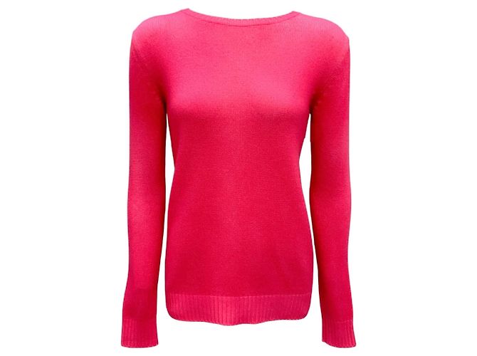 Fuchsia Cashmere Strickpullover Lamberto Losani Pink Kaschmir