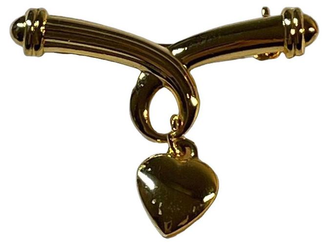 Broche Corazón Boucheron en Oro Amarillo Dorado