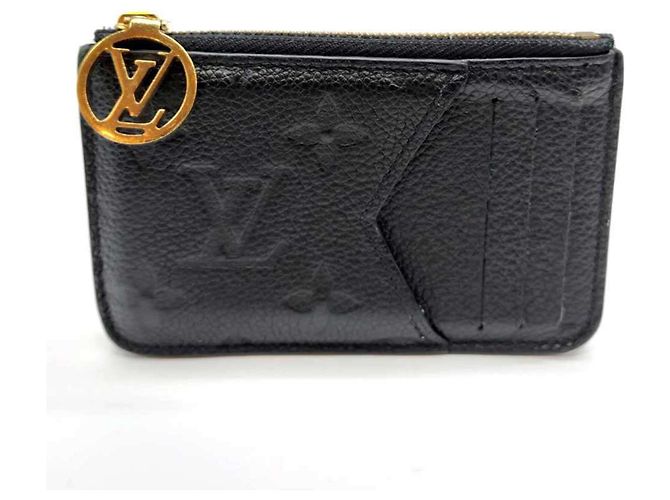 Portafoglio Louis Vuitton in pelle Monogram Empreinte Nero