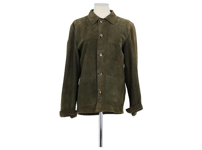 Closed Lederjacke Khaki